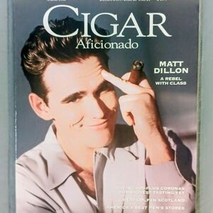 Vintage Cigar Aficionado Magazine Spring 1996 Matt Dillon Cover Free Shipping